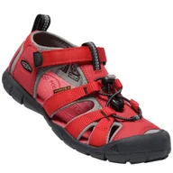 Buty dla chłopców - Sandały dziecięce Keen Seacamp II CNX K Rozmiar butów (UE): 25-26 / Kolor: czerwony/szary - miniaturka - grafika 1