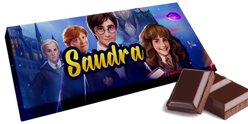 Czekolada HARRY POTTER - Słodki prezent na Twoje imię Personalizowana