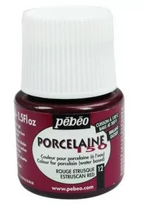 Farba Pebeo Porcelaine 150 - 12   Etruscan Red - Farby i media malarskie - miniaturka - grafika 1