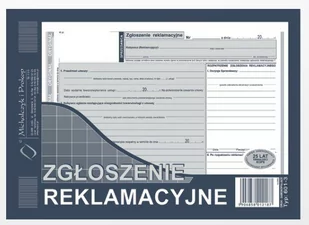 Michalczyk&Prokop Zgłoszenie reklamacyjne A5 (601-3) - Druki akcydensowe - miniaturka - grafika 1