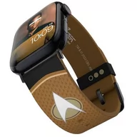 Akcesoria do smartwatchy - Pasek MOBY FOX Star Trek Starfleet Engineering do Apple Watch 2/3/4/5/6/7/8/9/SE/SE 2022/Ultra/Ultra 2 (38/40/41/42/44/45/49mm) Brązowy - miniaturka - grafika 1