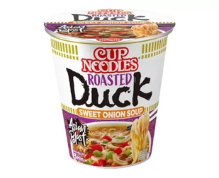 Nissin kluski w kubeczku o smaku pieczonej kaczki ze słodką cebulą 65g - Szybkie dania obiadowe - miniaturka - grafika 1