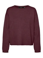 Swetry damskie - Vero Moda Sweter w kolorze bordowym - miniaturka - grafika 1