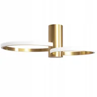 Lampy sufitowe - Lampa Sufitowa Nowoczesna Żyrandol Plafon Led Złoty Lampa Ring Pierścień - miniaturka - grafika 1