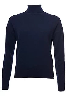 Swetry damskie - Sweter damski Superdry Lambswool Roll Neck, fajna woda, 34 - grafika 1