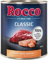 Mokra karma dla psów - Rocco Classic, 6 x 800 g - Wołowina z łososiem morskim - miniaturka - grafika 1
