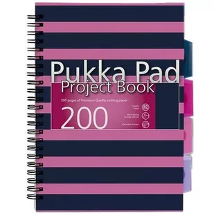 Pukka Pad Kołozeszyt B5 Navy 200 stron niebieski Pukka Pads - Szkolne artykuły papiernicze - miniaturka - grafika 1