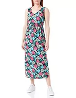 Sukienki - VERO MODA Sukienka damska VMEASY SL Tank Maxi Dress R1 WVN G PTT, Pink Yarrow/Aop: palm, L Maly - miniaturka - grafika 1