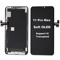 Części serwisowe do telefonów - Wyświetlacz LCD ekran dotyk do iPhone 11 Pro Max (Soft OLED) Wymienny IC - miniaturka - grafika 1
