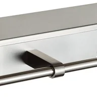 Stojaki i wieszaki na papier toaletowy - Uchwyt na papier toaletowy ze stali nierdzewnej z półkami, montowany na ścianie w łazience (szczotkowane srebro, dwustronny) - miniaturka - grafika 1