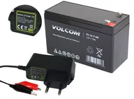 Baterie do zasilaczy awaryjnych UPS - Akumulator żelowy Agm 12V 7,2Ah + Ładowarka - miniaturka - grafika 1