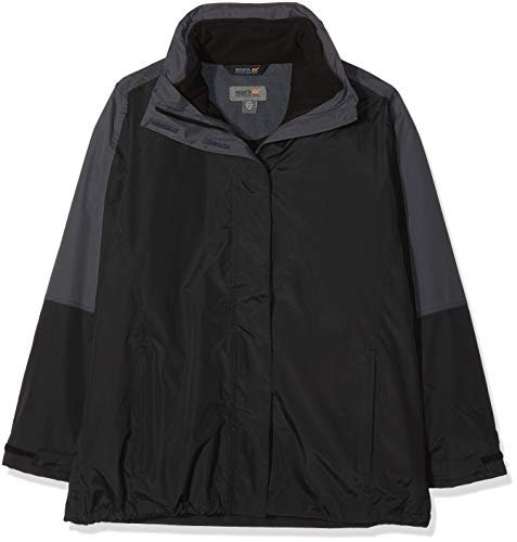 Regatta Damska kurtka damska Defender Iii 3 w 1, wielokolorowa (Black/Seal Grey), 10 (rozmiar producenta: 10)