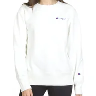 Bluzy sportowe damskie - CHAMPION SMALL SCRIPT LOGO REVERSE WEAVE SWEATSHIRT > 113151-WW001 - Champion - miniaturka - grafika 1