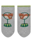 Skarpetki dla dzieci - Falke Skarpety "Baby Show Bears" w kolorze szarym - miniaturka - grafika 1