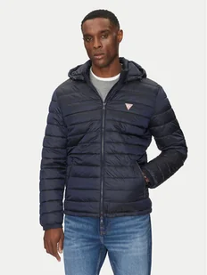 Guess Jeans Kurtka puchowa M5RL99 WHAB2 Granatowy Regular Fit - Kurtki męskie - miniaturka - grafika 1