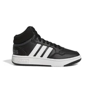 Buty dla dziewczynek - Dziecięce Buty ADIDAS HOOPS MID 3.0 K GW0402 – Czarny - miniaturka - grafika 1