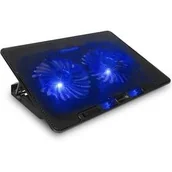 Podkładki chłodzące pod laptopa - Podkładki chłodzące do laptopów Connect IT FrostBreeze do 15,6" (CCP-1910-BK) Czarny - miniaturka - grafika 1