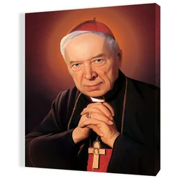 Obraz religijny na płótnie Kardynał Stefan Wyszyński - Ikony i obrazy sakralne - miniaturka - grafika 1