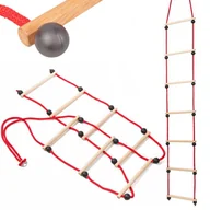 Place zabaw - Drabinka Linowa Pojedyncza Huzz - miniaturka - grafika 1