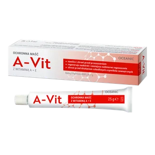 Oceanic A-Vit, maść ochronna z witaminami A+E, 25 g - Żele i maści lecznicze Oceanic A-Vit, maść ochronna z witaminami A+E, 25 g - Żele i maści lecznicze - miniaturka - grafika 1