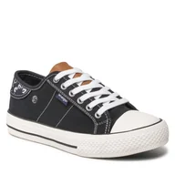 Trampki damskie - Trampki Wrangler Ray Pocket WL21500A Czarny - miniaturka - grafika 1