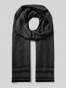 Apaszki i szaliki damskie - Szal ze wzorem z logo - miniaturka - grafika 1