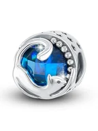 Charmsy - CHARM'S Srebrny charms z kryształem - miniaturka - grafika 1