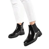 Botki damskie - Klasyczne Czarne Botki Sergio Leone - miniaturka - grafika 1