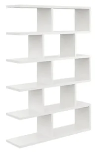 Minimalistyczny Regał Biały Wiszący Lub Stojący B4-H23 - Półki do salonu Minimalistyczny Regał Biały Wiszący Lub Stojący B4-H23 - Półki do salonu - miniaturka - grafika 1