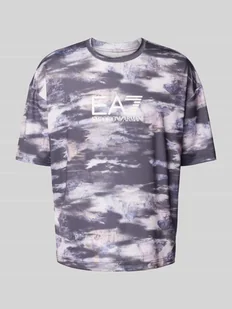 T-shirt z nadrukiem z logo model ‘VENTUS’ - Koszulki męskie - miniaturka - grafika 1