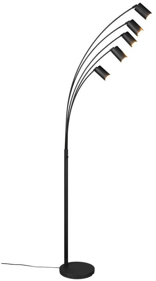 Lampa podłogowa Trio Sypialniana lampa podłogowa VANTOS DL532412400 Trio metalowa czarna