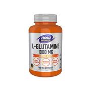 Spalacze tłuszczu - NOW L-Glutamine Double Strength 1000mg - 120vcaps. - miniaturka - grafika 1