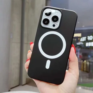 Etui do MagSafe Ultra Slim Mag Alogy do ładowarek Qi do Apple iPhone 13 Pro Czarne + Ładowarka indukcyjna + Szkło - Etui i futerały do telefonów - miniaturka - grafika 6