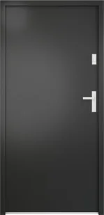 Drzwi stalowe zewnętrzne wejściowe Hertz antracytowe 80 prawe - Drzwi zewnętrzne Drzwi stalowe zewnętrzne wejściowe Hertz antracytowe 80 prawe - Drzwi zewnętrzne - miniaturka - grafika 1