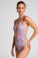 Biustonosze - Hunkemöller Body Nienke Fioletowy - miniaturka - grafika 1