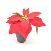 Ozdoby bożonarodzeniowe - Poinsecja w doniczce 25 cm - miniaturka - grafika 1