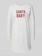 Bielizna nocna - Koszula nocna z nadrukiem z napisem - miniaturka - grafika 1