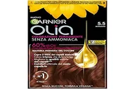 Farby do włosów i szampony koloryzujące - Garnier Olia Farba do Włosów, 5.5 Mahoń, 232 g - miniaturka - grafika 1