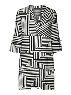Vero Moda Sukienka w kolorze biało-czarnym - Sukienki - miniaturka - grafika 1
