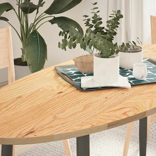 vidaXL vidaXL Blat do stołu, 140x60x2 cm, lite drewno dębowe, owalny - Stoły - miniaturka - grafika 1