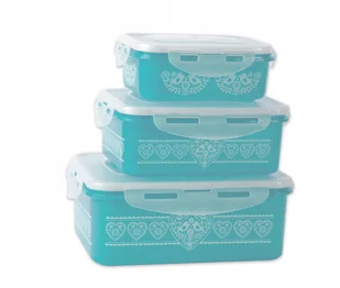 3 Szt. Pojemniki Hermetyczne Zamykane Na Żywność - Pojemniki kuchenne 3 Szt. Pojemniki Hermetyczne Zamykane Na Żywność - Pojemniki kuchenne - miniaturka - grafika 1