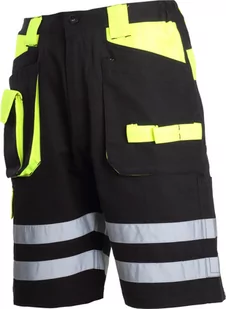 LAHTI PRO Spodenki Krótkie Czar-Żół. z Odbl. "2XL" L4070505 23844 - Odzież robocza - miniaturka - grafika 1
