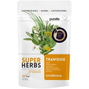 Purella Mieszanka ziół - Trawienie Purella Superfoods, 20 - Zdrowa żywność - miniaturka - grafika 1