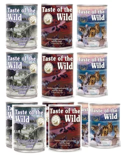 Taste of the Wild mix smaków 12x390g 52738-uniw - Mokra karma dla psów - miniaturka - grafika 1