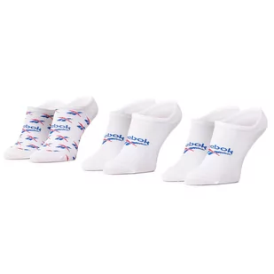 Reebok Zestaw 3 par stopek unisex Cl Fo Invisible Sock 3P GG6680 White/Vecblu/Vecred - Skarpetki damskie - miniaturka - grafika 1