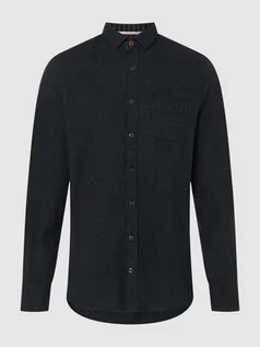 Koszule męskie - Koszula flanelowa o kroju slim fit z bawełny - grafika 1