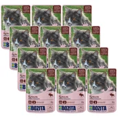 Mokra karma dla kotów - BOZITA Kawałki w galarecie z łosiem 12x85g - miniaturka - grafika 1