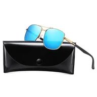 Okulary przeciwsłoneczne - Męskie Przeciwsłoneczne okulary z polaryzacją STL51 złoto/niebieskie - miniaturka - grafika 1