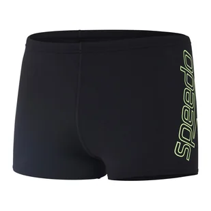 Męskie Bokserki kąpielowe SPEEDO BOOM LOGO PLMT ASHT AM 8-12417C712 – Czarny - Kąpielówki męskie - miniaturka - grafika 1
