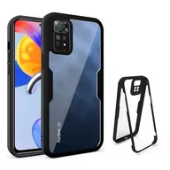 Etui i futerały do telefonów - Full Body 360 Pancerne Etui Pokrowiec Xiaomi Redmi Note 11 / 11S Czarny - miniaturka - grafika 1